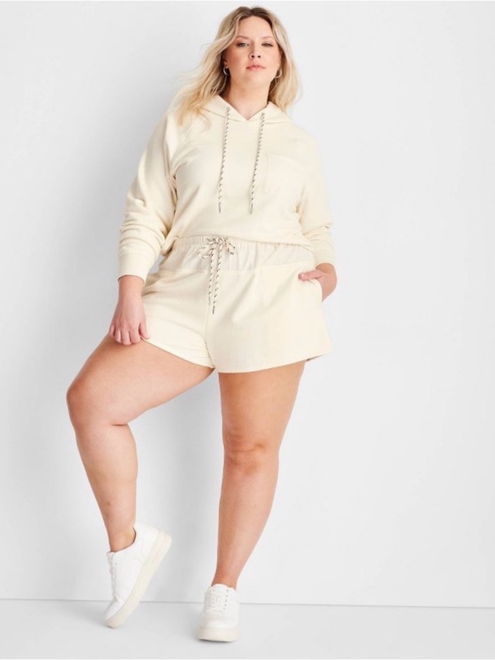 Cream Shorts